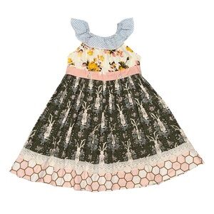 MATILDA JANE Platinum Honey Bunny Dress Easter Rabbit Girls Size 8
